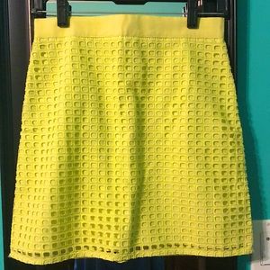 Fun neon yellow/green skirt - size 0P